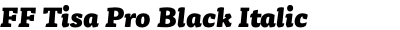 FF Tisa Pro Black Italic